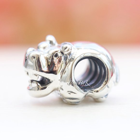 Pandora  Hippo Sterling Silver Charm 790334 - Picture 1 of 4